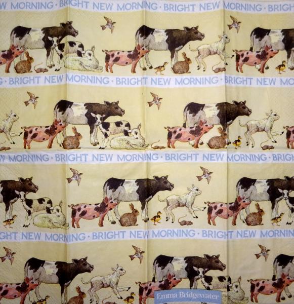 161 Cows - 3-ply - Ihr - Emma Bridgewater - Bright New Morning - Handkerchief